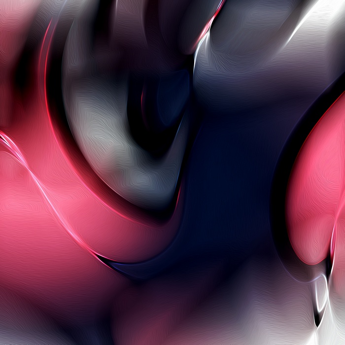 Abstract pink and blue shapes with light effects