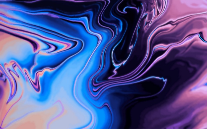 Abstract Neon Swirls 4K