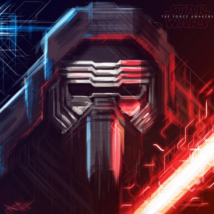 Kylo Ren from Star Wars: The Force Awakens 4K Fan Art