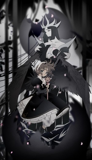Sakura Kinomoto and the Dark Queen from Cardcaptor Sakura