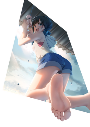 Hina Amano from Tenki no Ko in Digital Art