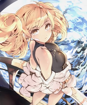 Anime girl with blonde pigtails from Granblue Fantasy