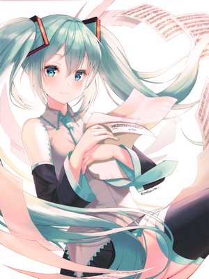 Hatsune Miku Digital Portrait Artwork
