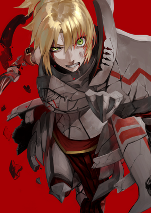 Mordred from Fate/Apocrypha in fantasy armor