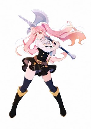Hilda Valentine Goneril from Fire Emblem holding an axe