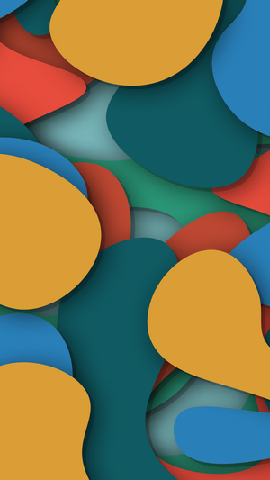 Abstract colorful shapes wallpaper