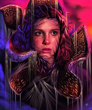 Abstract Portrait of Millie Bobby Brown by Yaşar Vurdem