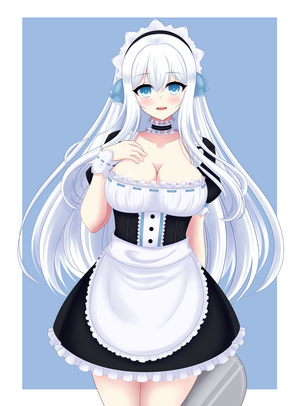 Kanade Silver in Classic Maid Outfit