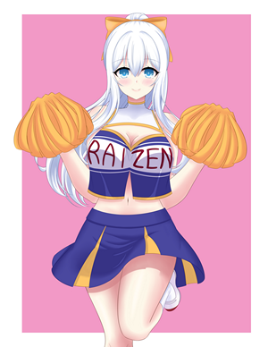 Kanade Silver in Cheerleader Outfit