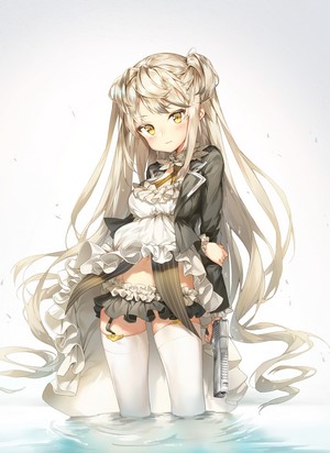 Anime Girl with Desert Eagle from Girls Frontline