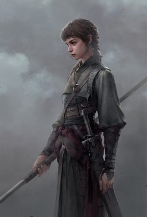 Artwork of a warrior woman by Siwoo Kim