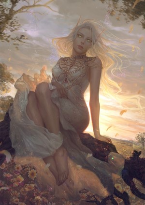 Fantasy Elf Woman by Ina Wong