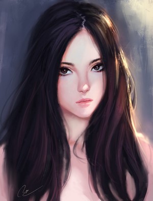 Artwork of a woman by Vu Nguyen