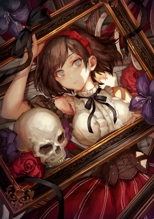 Mai Okuma with Skull and Roses