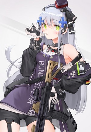 Vertical, Artwork, Anime, Hk416 (girls Frontline), 2d, Digital Art 