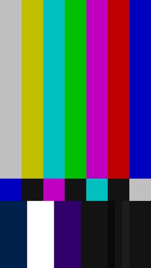 Color bars test pattern