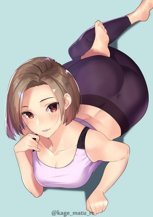 Kagematsuri Anime Girl Lying on Front