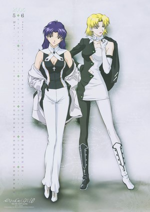 Misato and Ritsuko from Evangelion