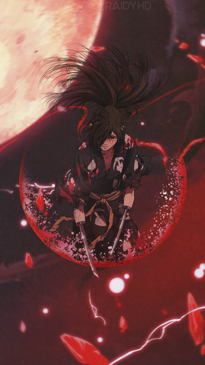 Hyakkimaru from Dororo with swords