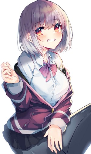 Shinjou Akane from SSSS.GRIDMAN smiling