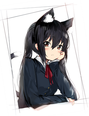 Azusa Nakano from K-ON! neko ears