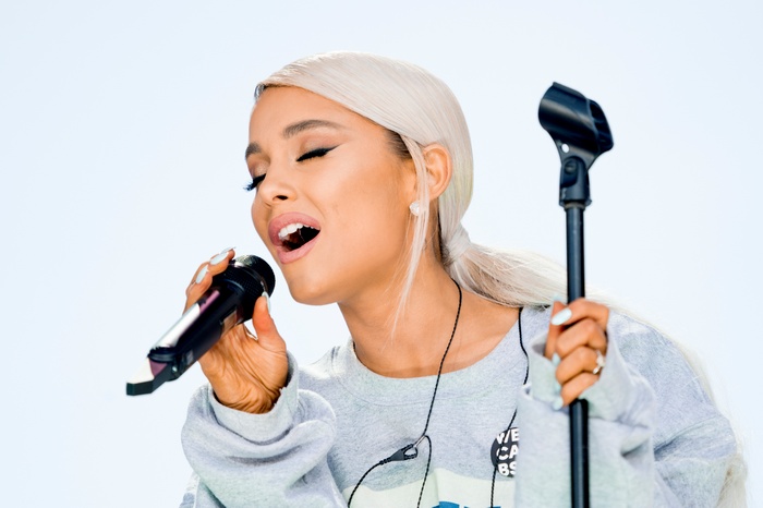 Ariana Grande performing live
