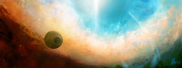 Planets and nebulae in outer space