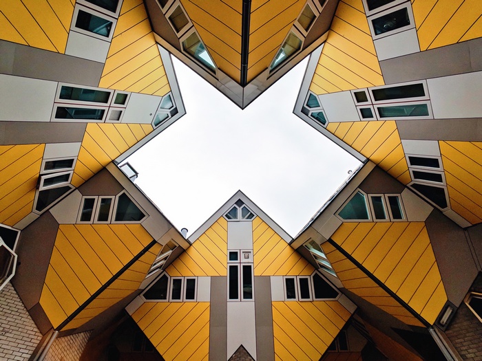 Cube houses in Rotterdam, Netherlands