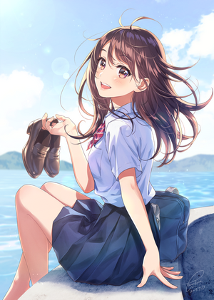 Morikura En Anime School Girl Portrait