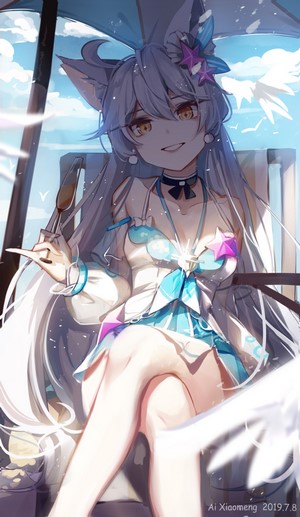 Kiana Kaslana Fox Girl Anime Artwork