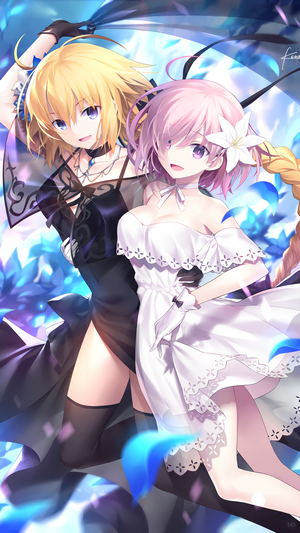 Mash Kyrielight and Jeanne d'Arc from Fate Series