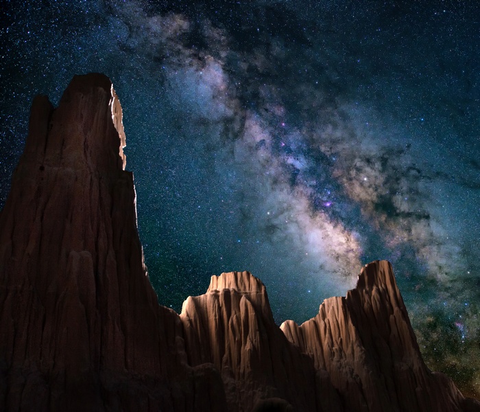 Cathedral Gorge State Park Milky Way Night