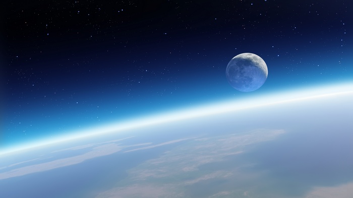 Earth and Moon from Space