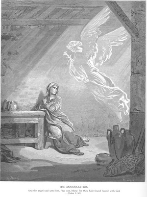 The Annunciation by Gustave Doré