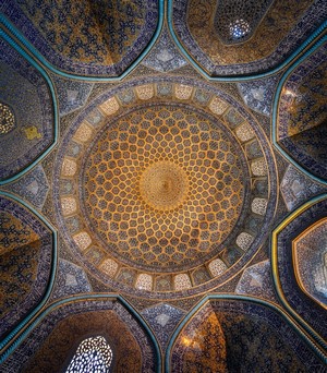 Iranian Historical Architecture Dome Ceiling