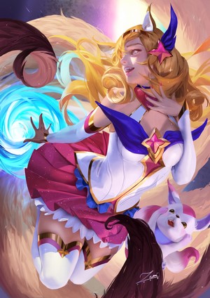 Star Guardian Ahri from League of Legends by Zumi