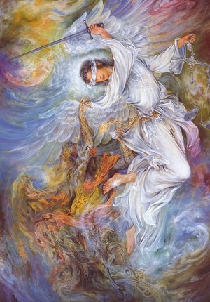 Angel with Sword and Scales of Justice