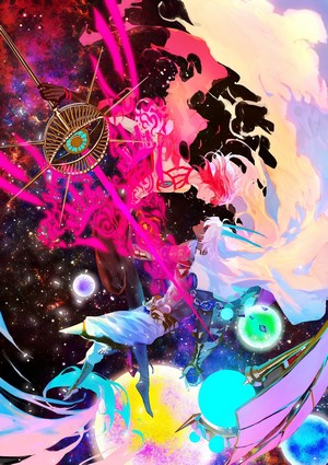 Arjuna and Karna from Fate/Grand Order in Space