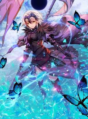 Jeanne d'Arc (Alter) from Fate/Grand Order with butterflies