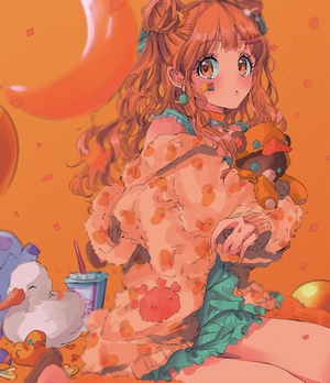 Moroboshi Kirari with Ducks and Balloons