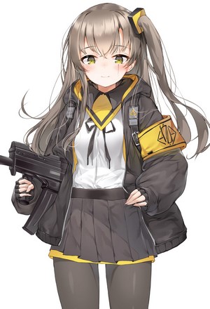 UMP45 from Girls Frontline holding a weapon