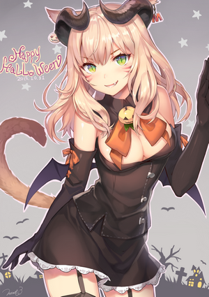 Momoko from Final Fantasy XIV Halloween Artwork