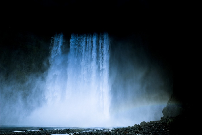 Waterfall in Iceland 4K