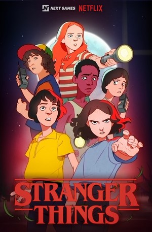 Stranger Things characters artwork by Next Games for Netflix