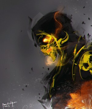 Scorpion from Mortal Kombat artwork