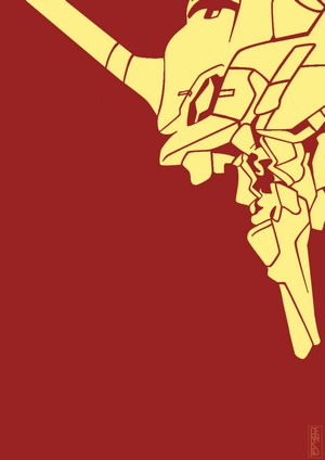 EVA Unit 01 head from Neon Genesis Evangelion