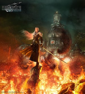 Sephiroth from Final Fantasy VII Remake in Midgar