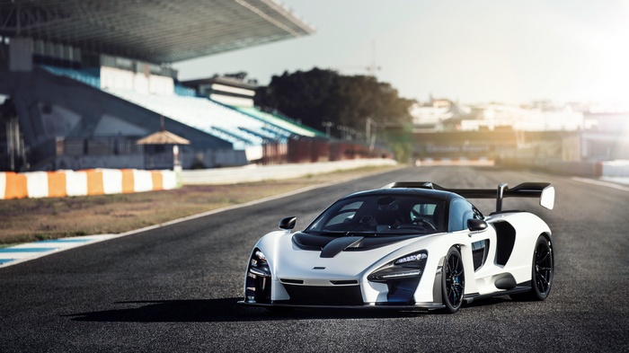 McLaren Senna on a racing track