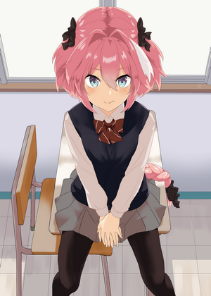 Astolfo Smiling in School Uniform from Fate/Apocrypha