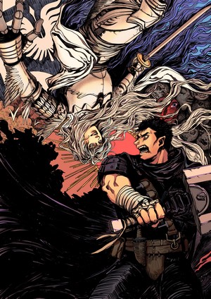 Guts and Griffith from Berserk fan art